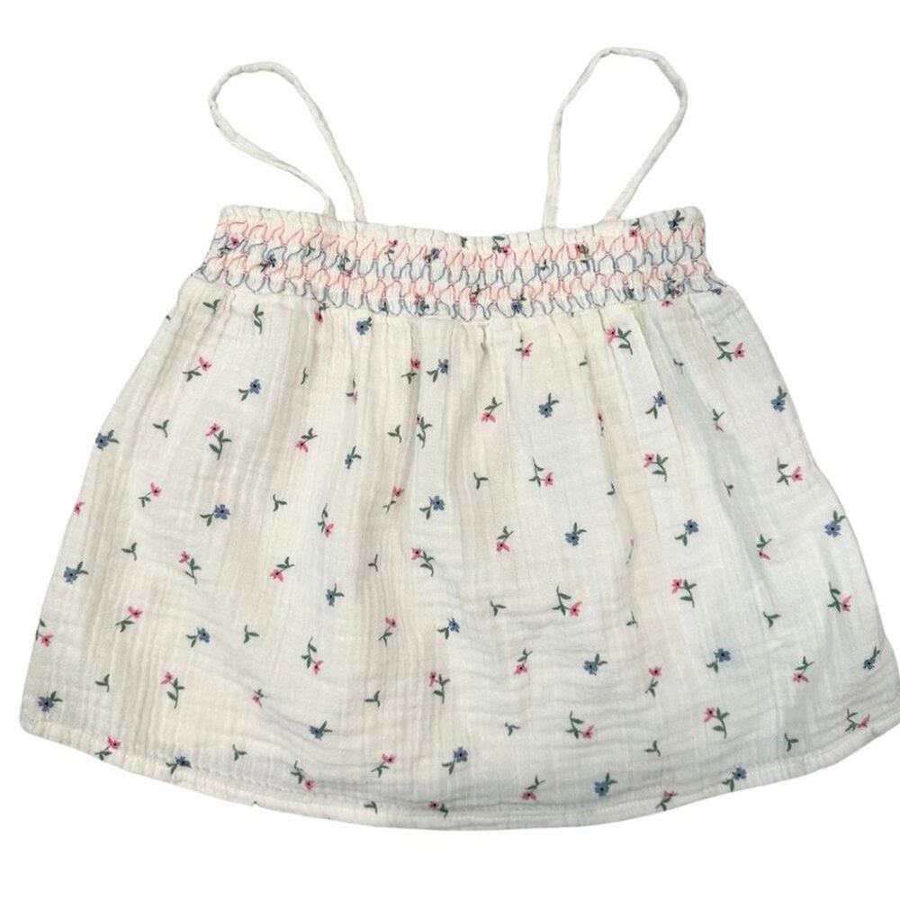 Old Navy Floral Strap Camisole Ivory, Pink, Blue 5T